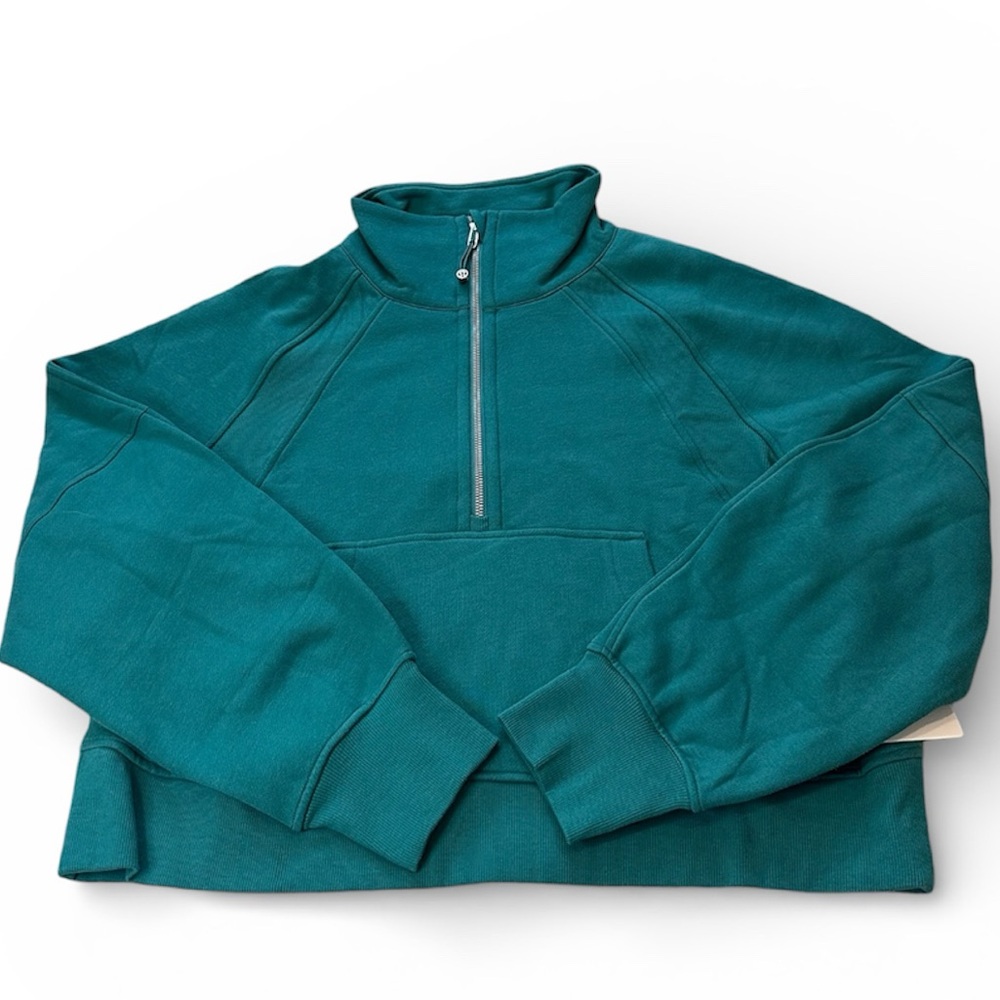 Lululemon Scuba Sweatshirt M/L NWT Teal Lagoon Funnel Neck Rare